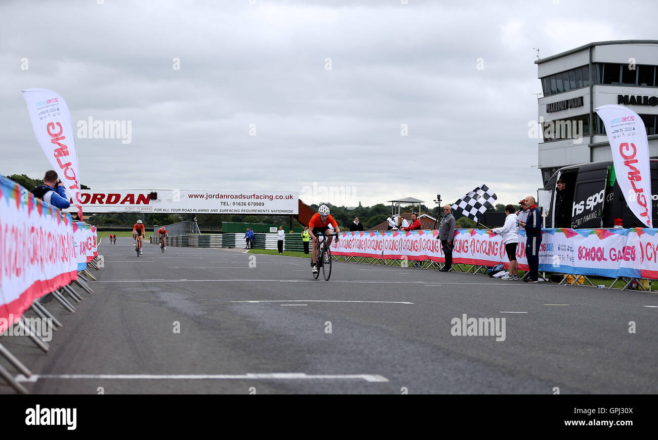 David Murphy gewinnt das Para-Straßenrennen tagsüber vier der Spiele 2016 Schule an der Loughborough University, Loughborough. PRESSEVERBAND Foto. Bild Datum: Sonntag, 4. September 2016. Bildnachweis sollte lauten: Steven Paston/PA Wire Stockfoto
