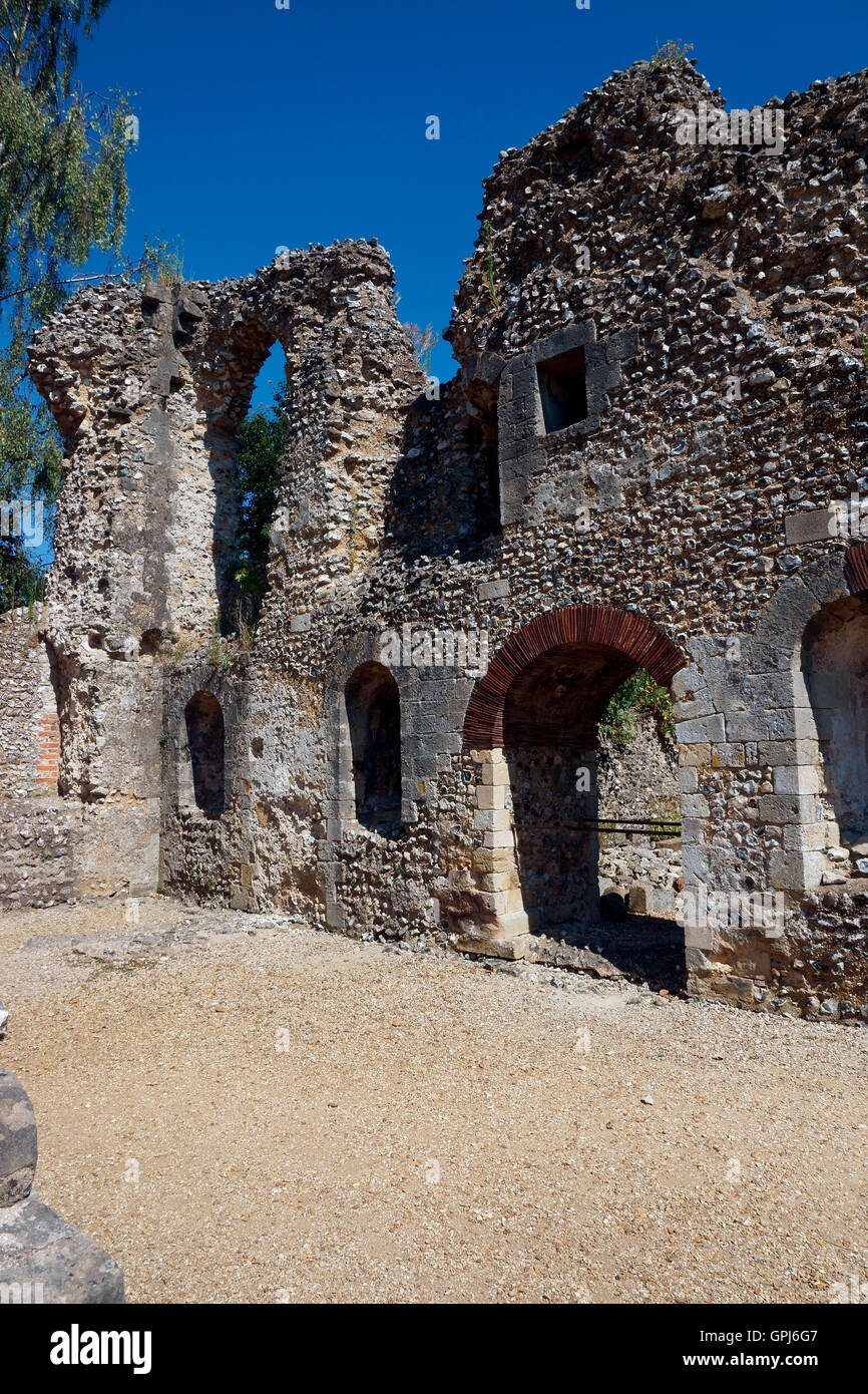 WOLVESLEY BURG. WOODMANS TOR TÜREN ZU BAKERS ZIMMERN FÜHREN. Stockfoto