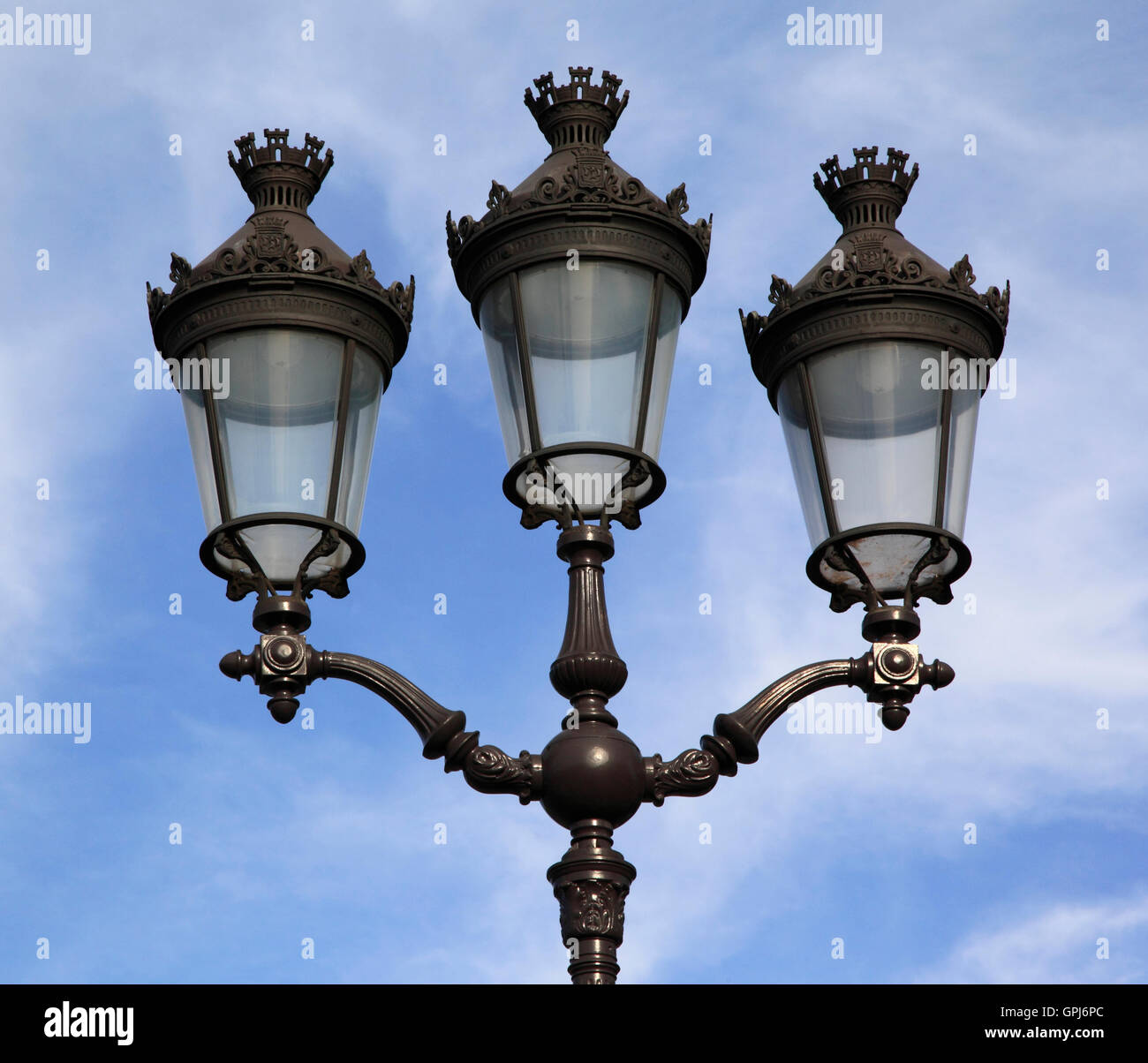 Paris Straßenlaterne, Paris, Frankreich, Europa Stockfoto