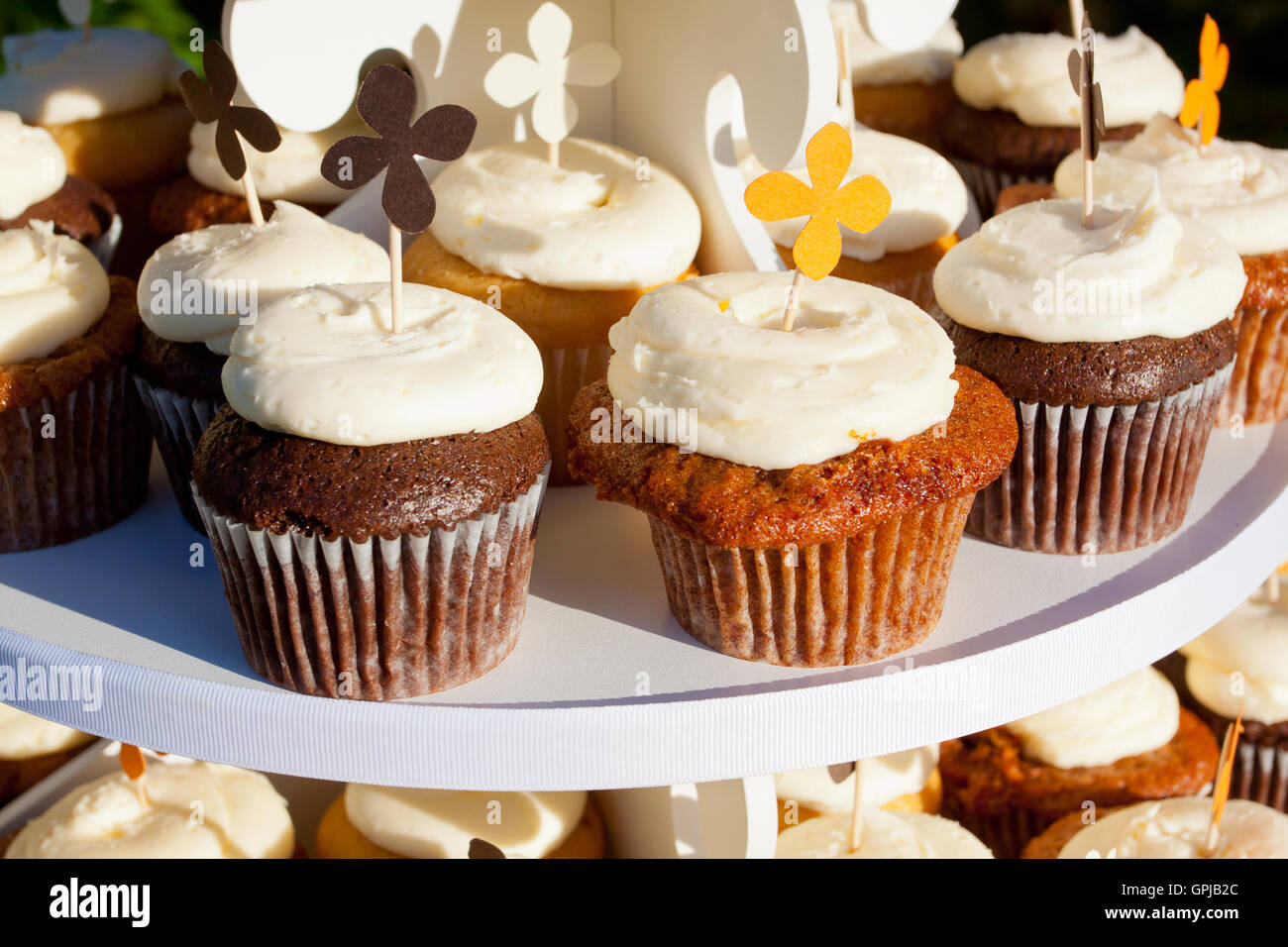 Carrot Cake Cupcakes Stockfoto