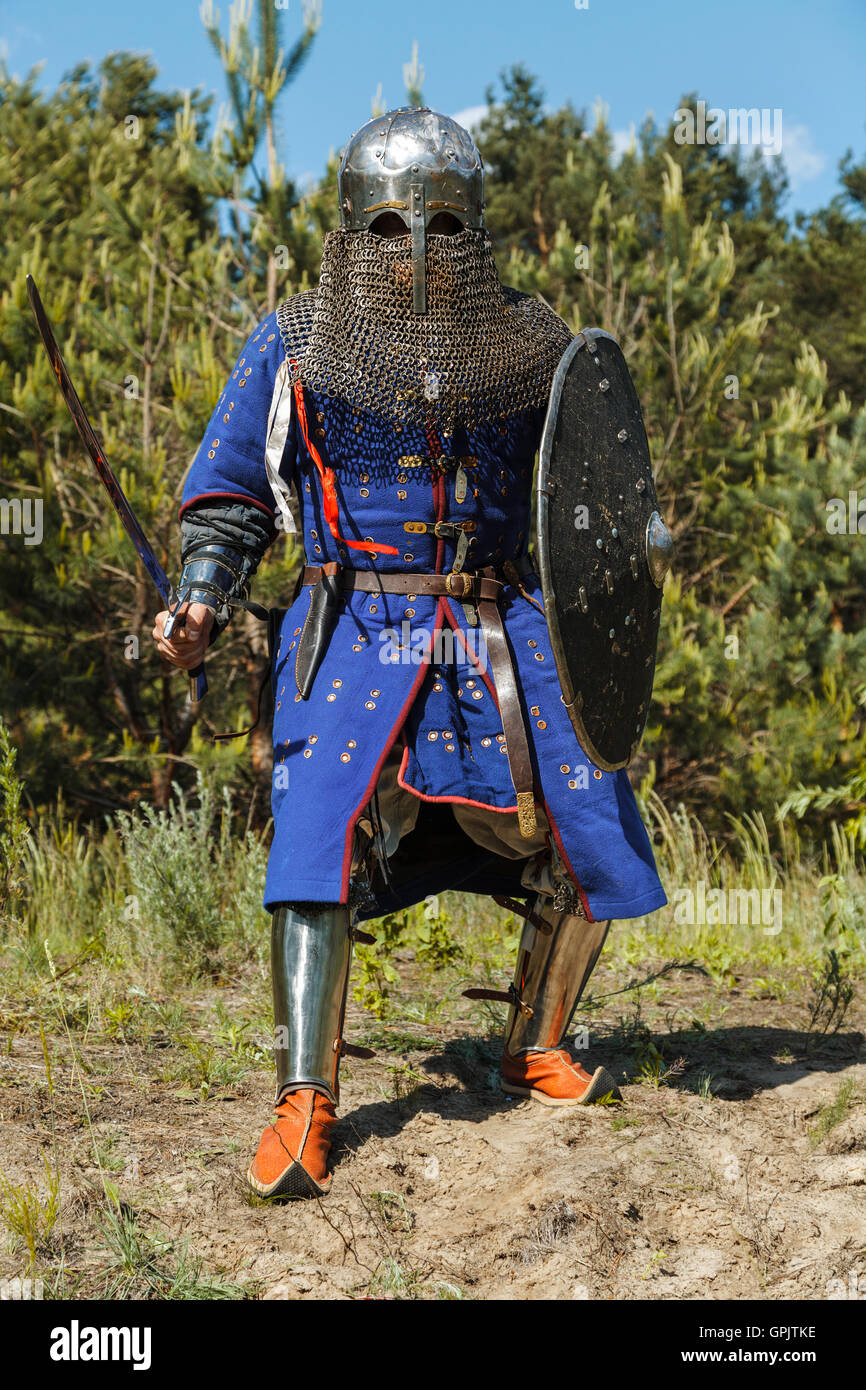 Mongolische Horde Krieger Stockfoto