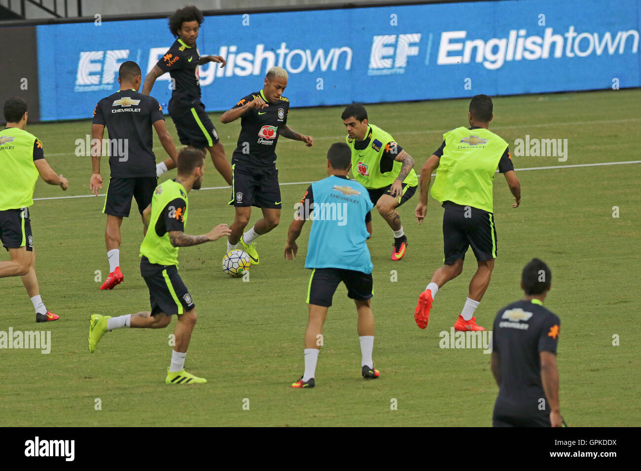 MANAUS, AM - 04.09.2016: Neymar im 2. Training der brasilianischen abgehaltenen Arena da Amazonia in Manaus, TREINO DA SELEÇÃO BRASILEIRA EM MANAUS - AM. (Foto: Emanuel Pires/Fotoarena) Stockfoto