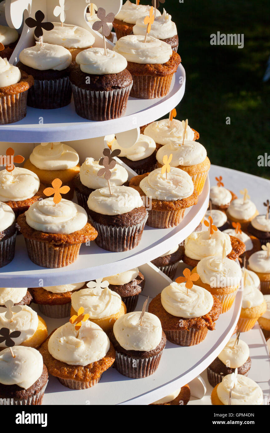 Carrot Cake Cupcakes Stockfoto