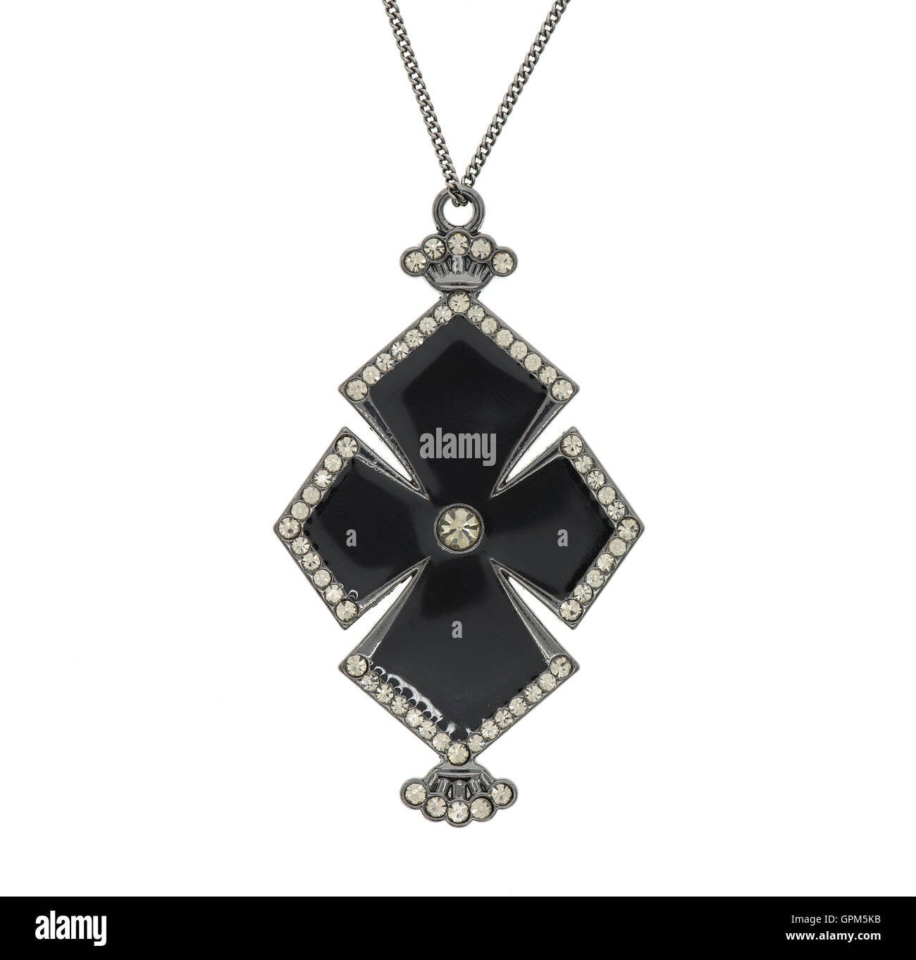 Nahaufnahme von Kreuz Anhänger Stockfoto