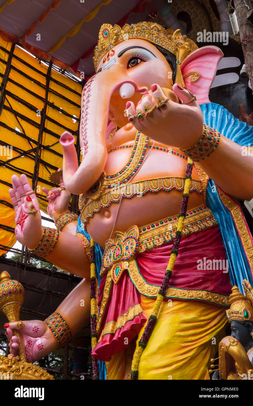 Höchsten Ganesh Idol in Hyderabad Stockfoto
