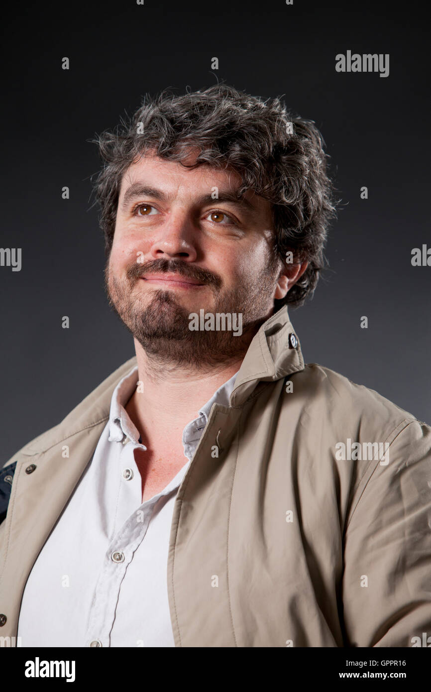 Ross Sutherland, der schottische Dichter an das Edinburgh International Book Festival. Edinburgh, Schottland. 20. August 2016 Stockfoto