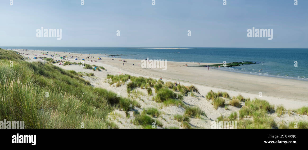 Strand in Holland Stockfoto