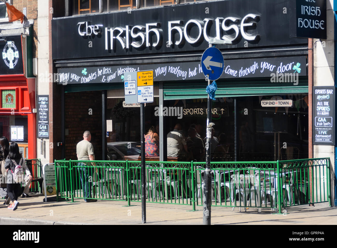 Die Irish House, eine irische öffentliche Stilhaus in Ranelagh Street, Liverpool Stadtzentrum entfernt. Stockfoto