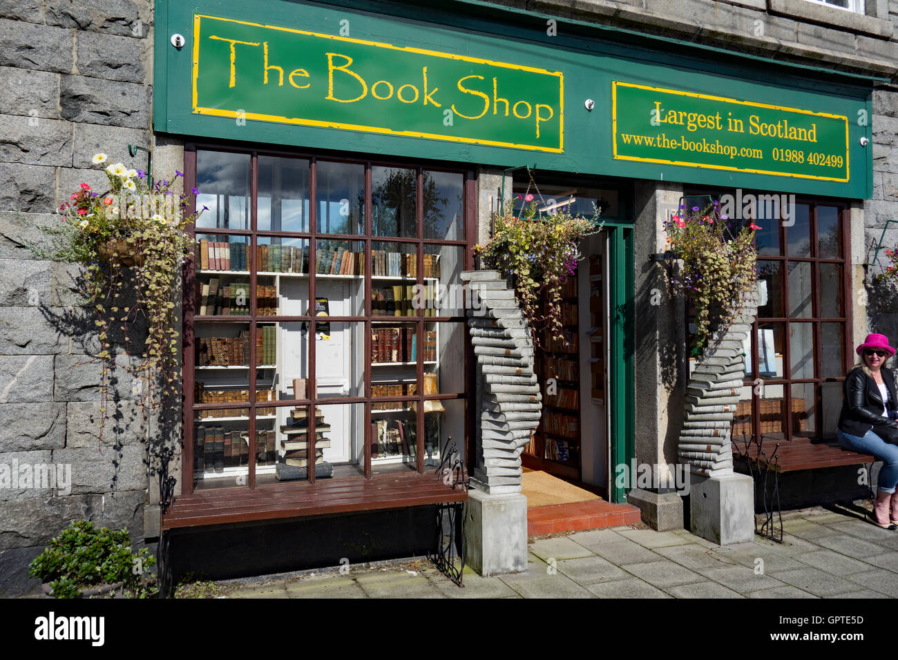 Das Buch Shop in Wigtown, Dumfries und Galloway, Schottland. Wigtown ist Schottlands Buch Stadt. Stockfoto