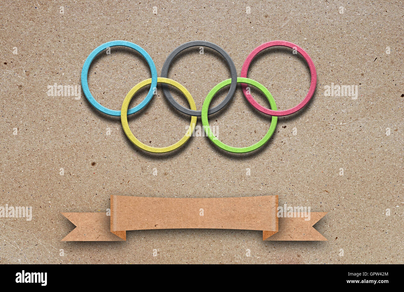 Olympische Ringe Stockfoto