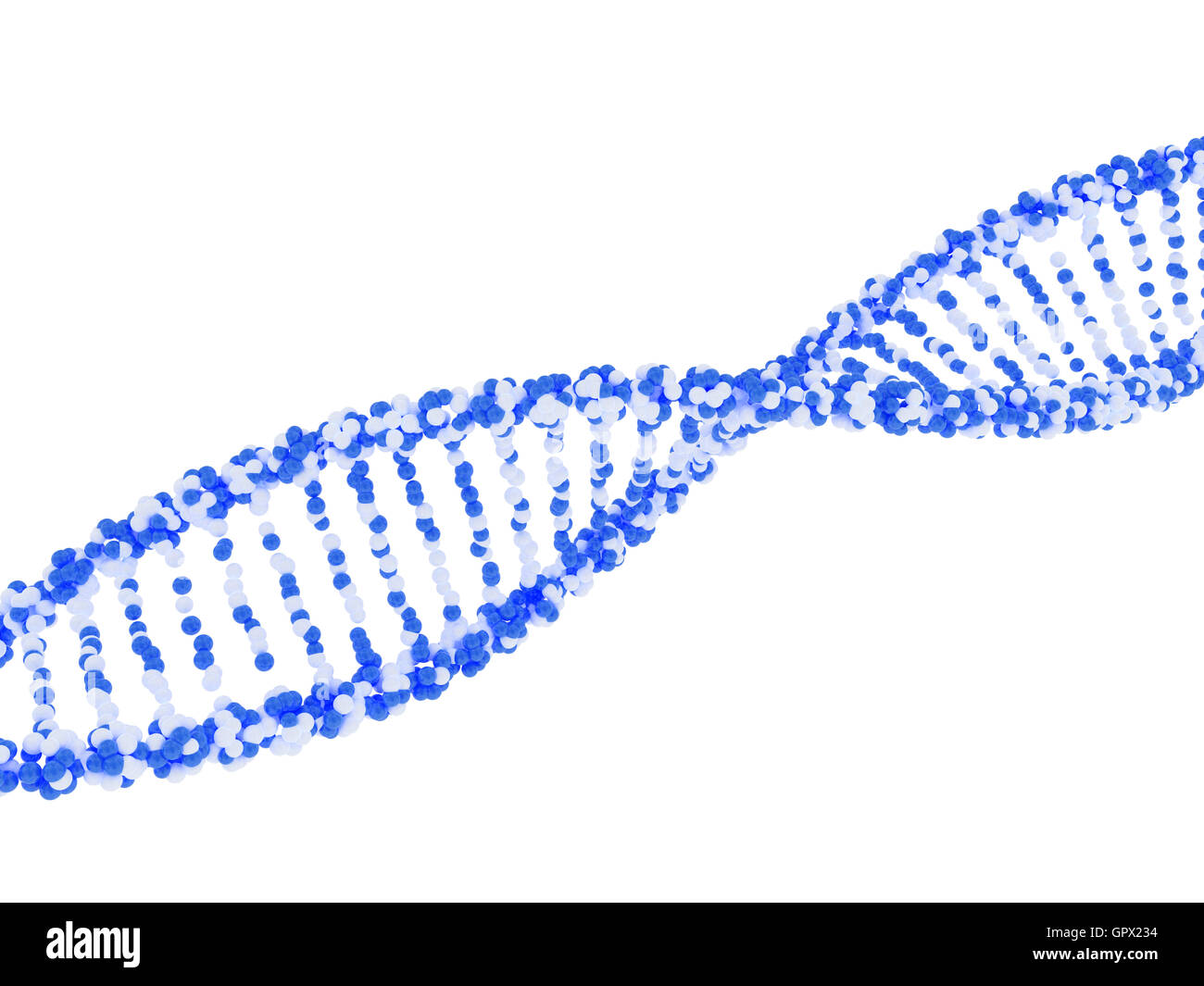 Abstrakte Dna-Modell aus kleine Moleküle Stockfoto