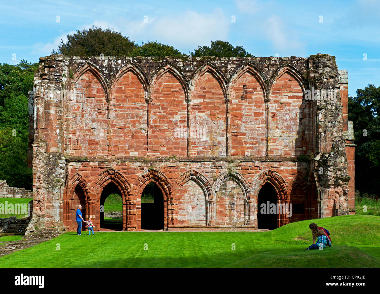 Furness Abbey, in der Nähe von Barrow-in-Furness, South Lakeland, Cumbria, England UK Stockfoto
