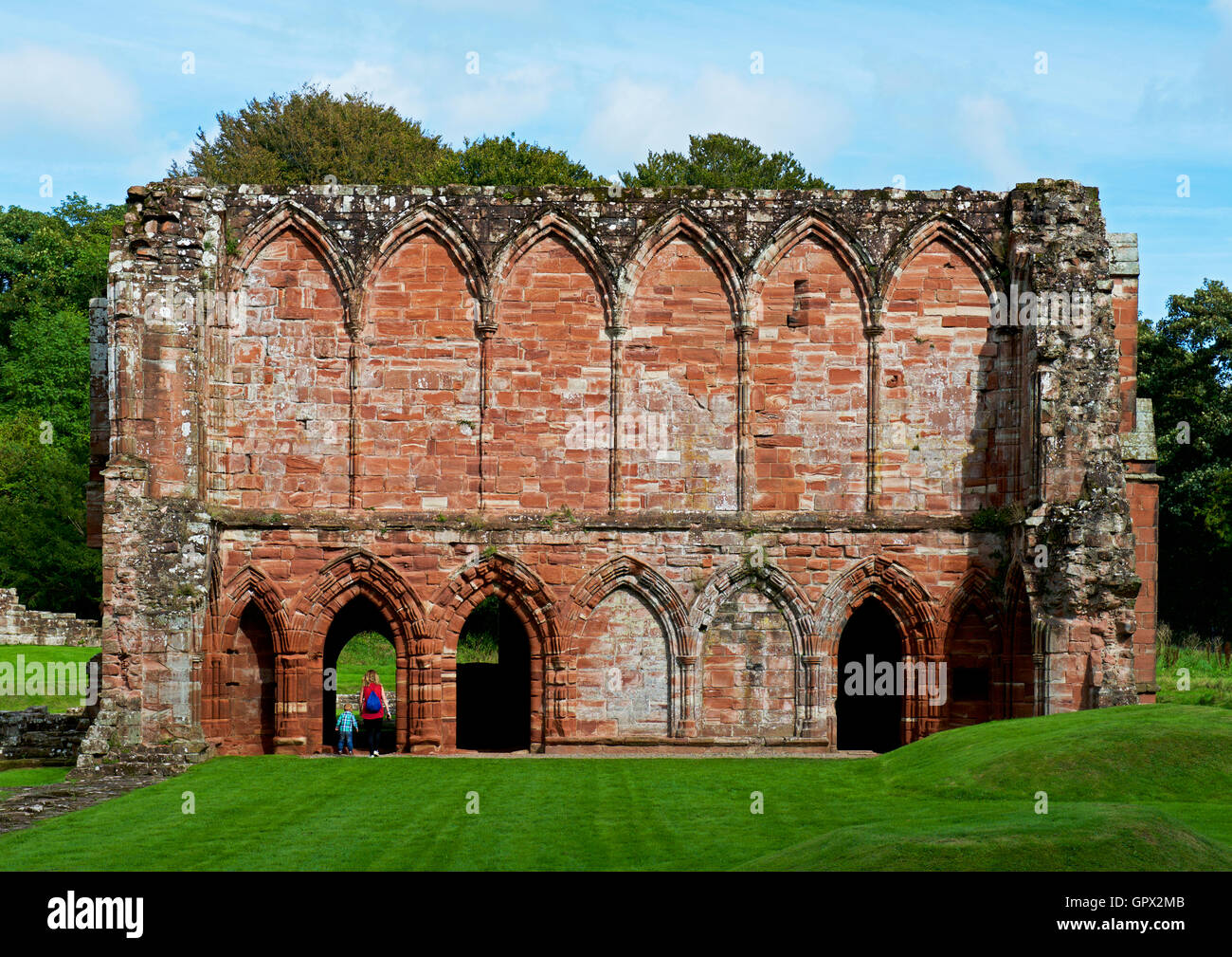 Furness Abbey, in der Nähe von Barrow-in-Furness, South Lakeland, Cumbria, England UK Stockfoto