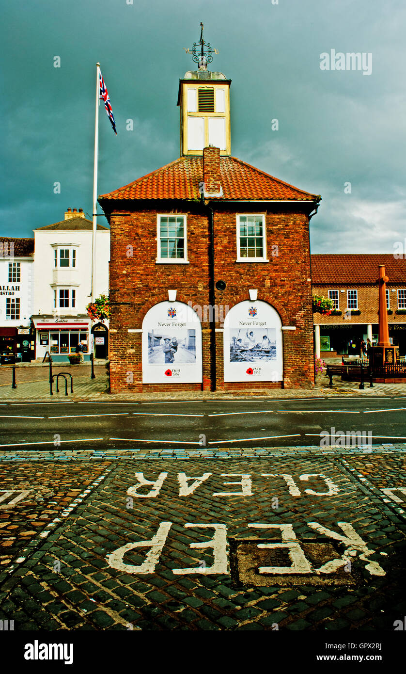 Yarm Rathaus, Yarm in der Nähe von Stockton on Tees, Cleveland Stockfoto