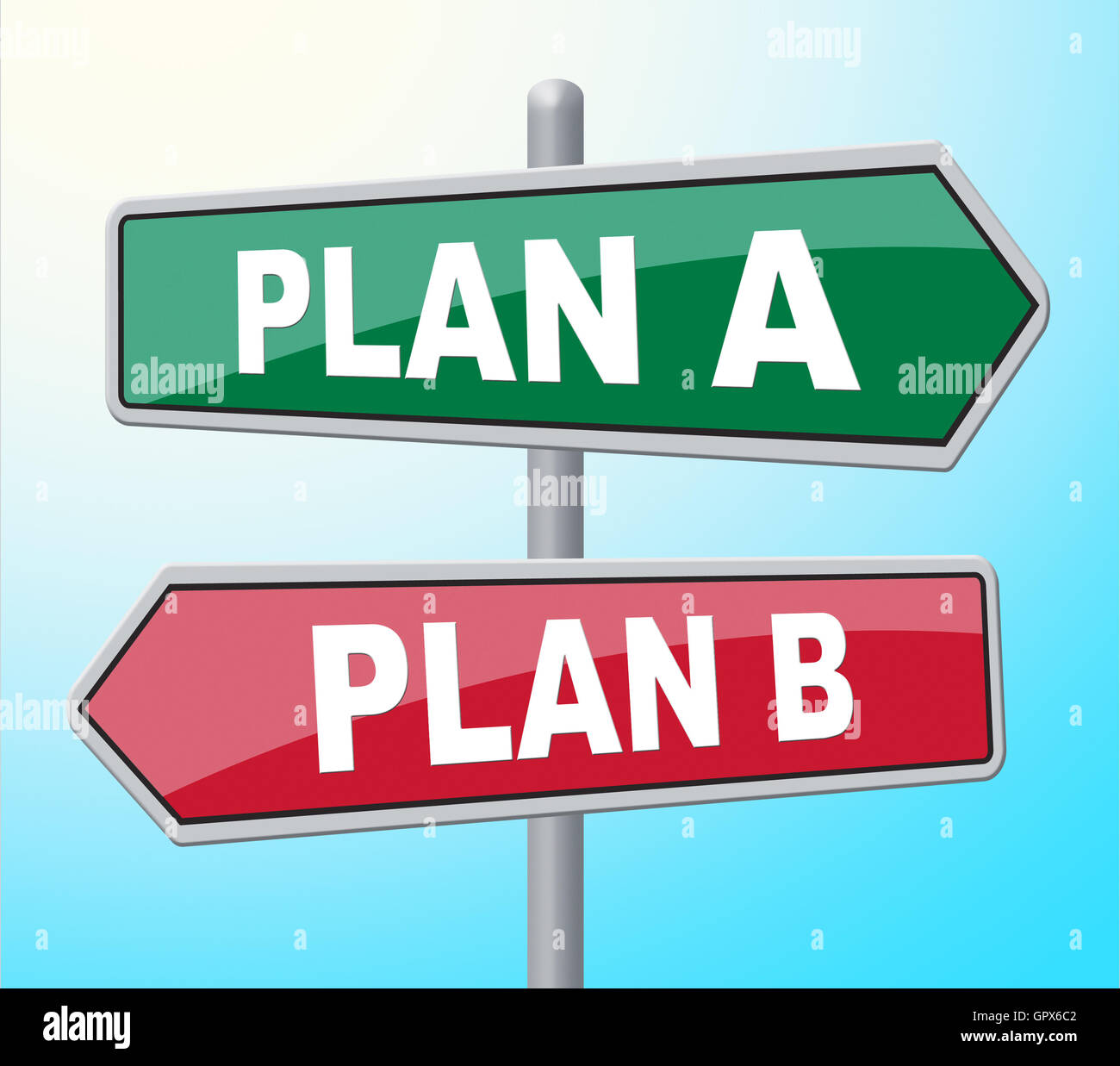 Planen Sie Ab zeigt Schema Signage und Methode Stockfoto