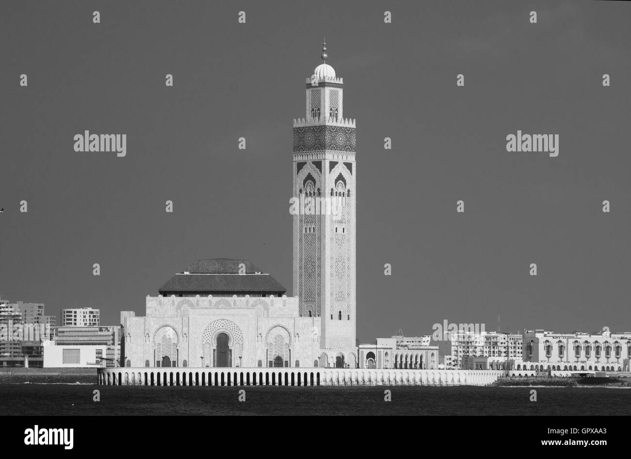 Hassan II Moschee, Casablanca, Marokko Stockfoto