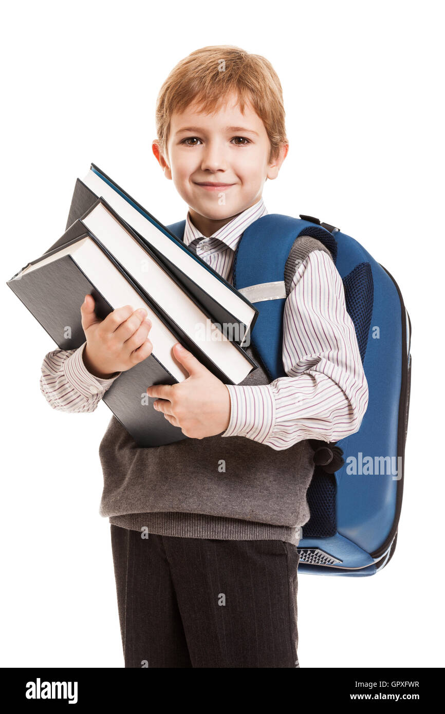 Kleines schulkind mit schulranze Fotos und Bildmaterial in hoher