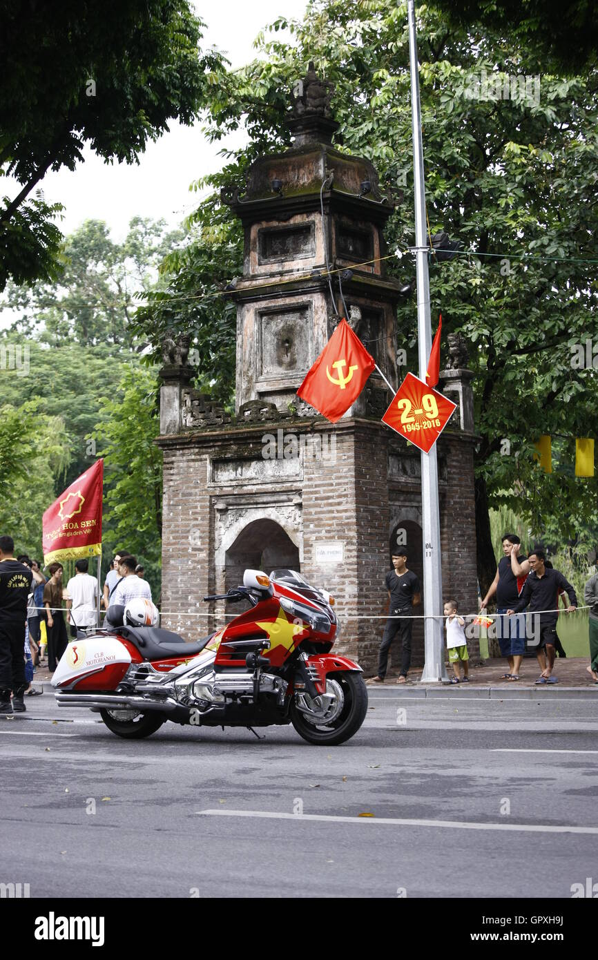 HANOI, VIETNAM - 2. SEPTEMBER: VTV International Cycling Turniers Â?? Tonne Hoa Sen Weltmeisterschaft 2016 auf 2. September 2016 in Hanoi, V Stockfoto