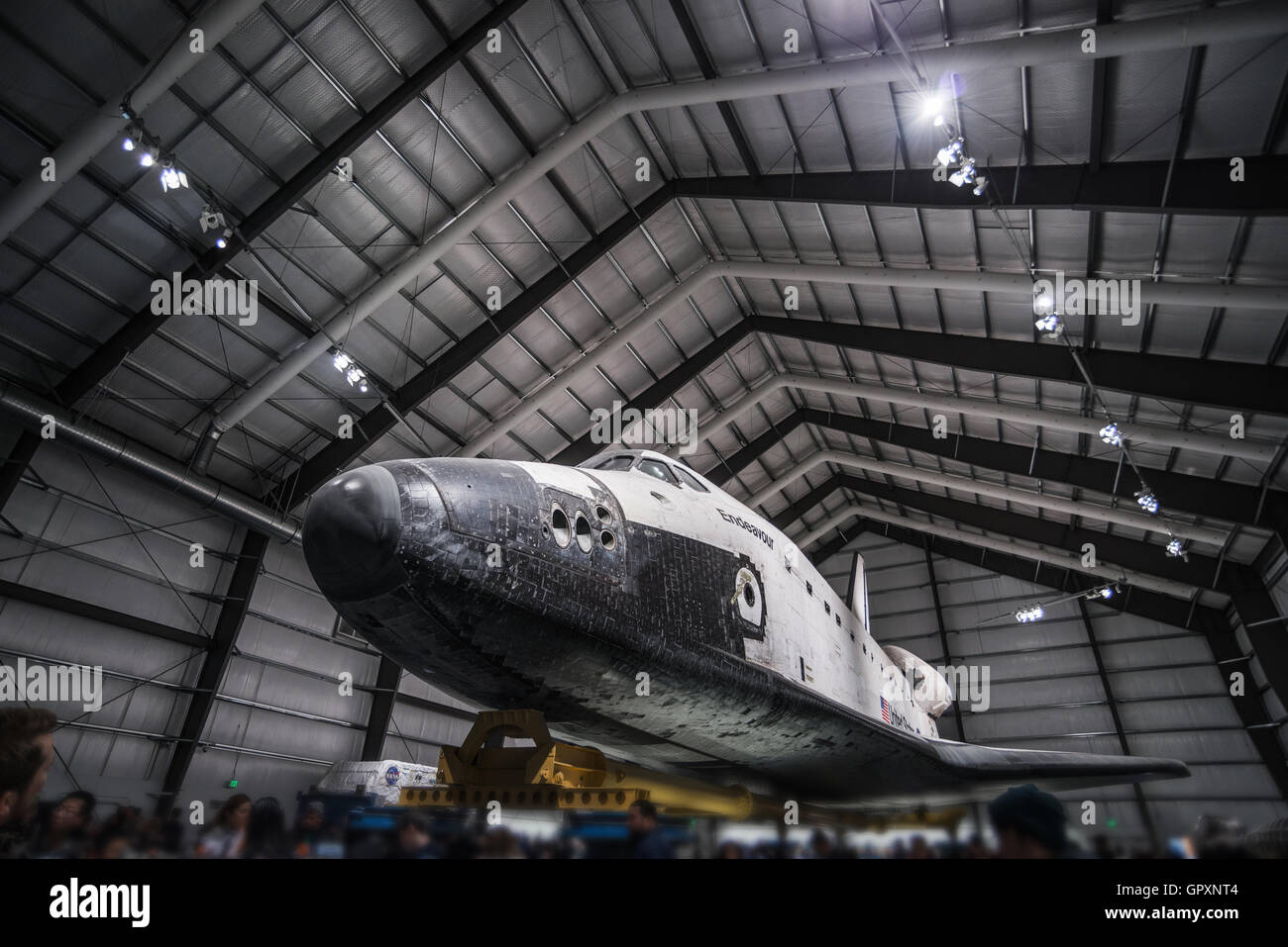 Raumfähre Endeavour im California Science Center Stockfoto