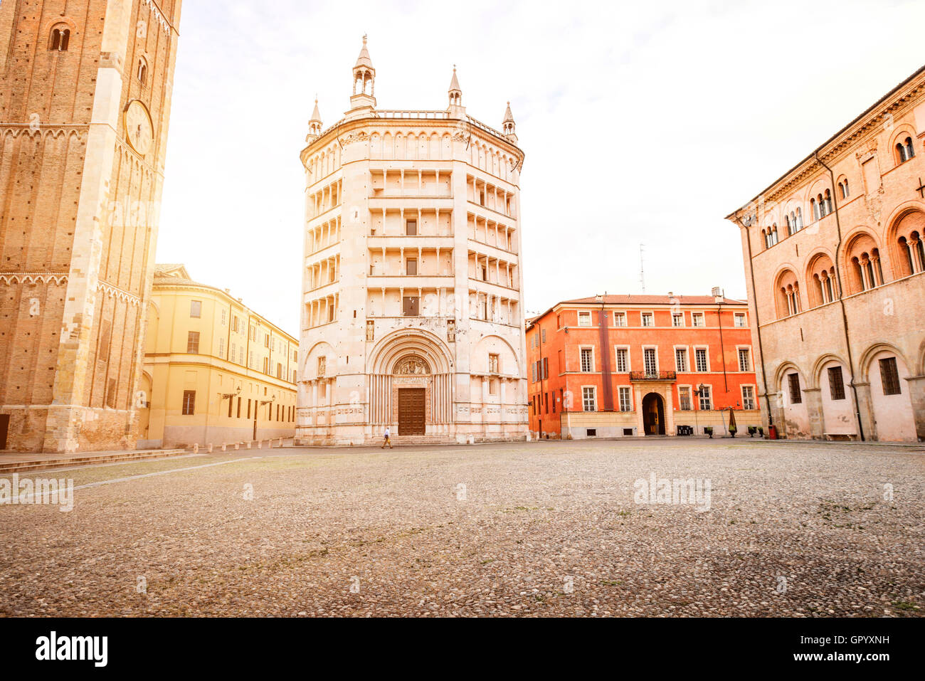 Parma-Hauptplatz Stockfoto