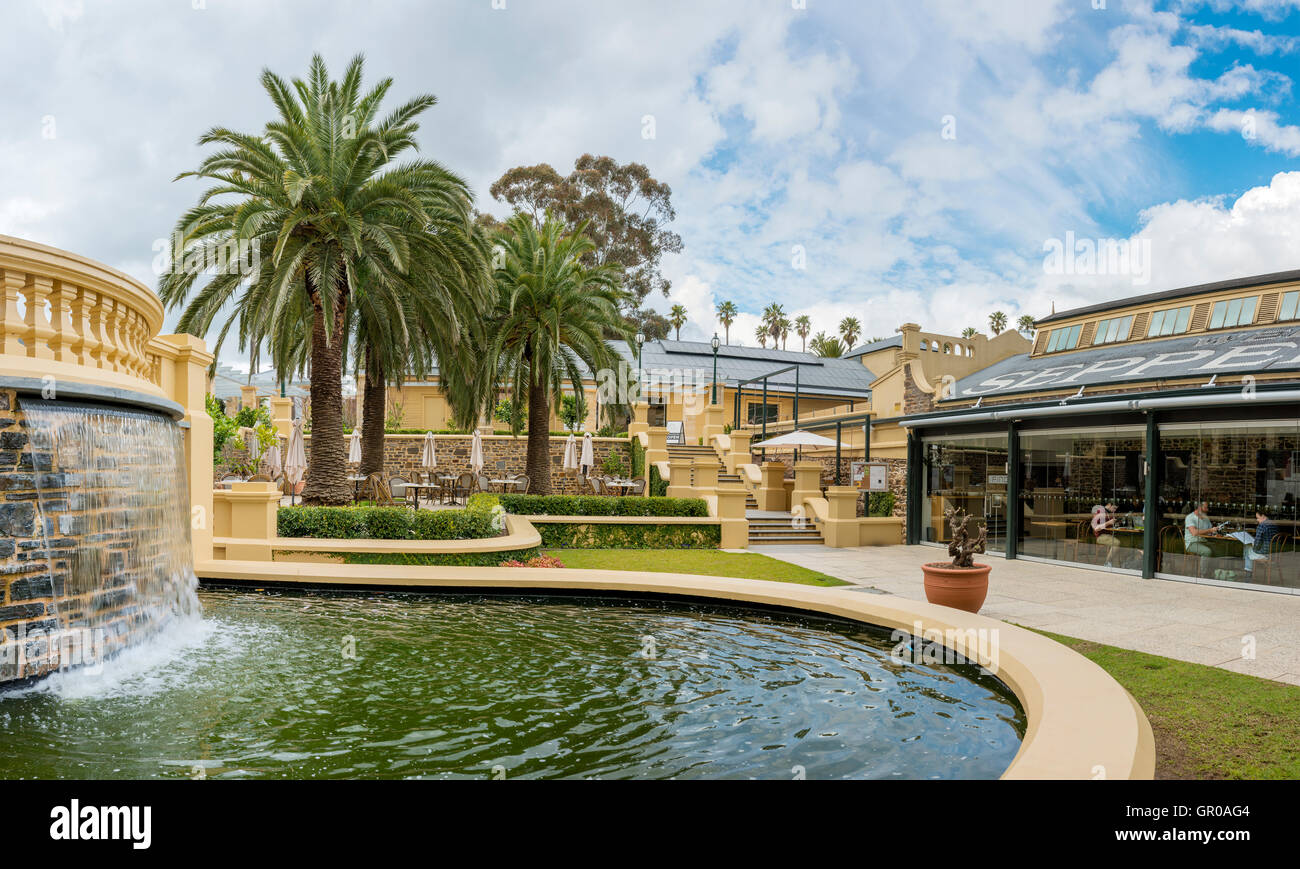 Das renovierte Seppeltsfield Weingut Komplex im Barossa Valley, South Australia, Australien. Stockfoto