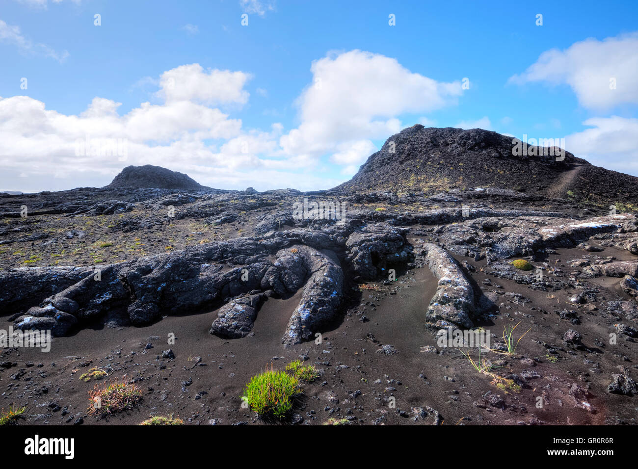 Krater, Stampar, Reykjanes, Reykjavik, Island Stockfoto