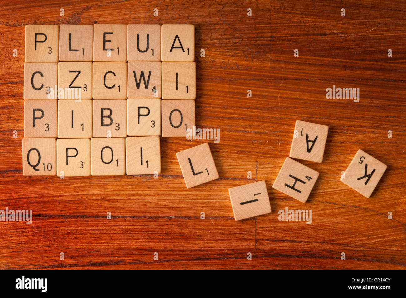 Scrabble Stockfoto
