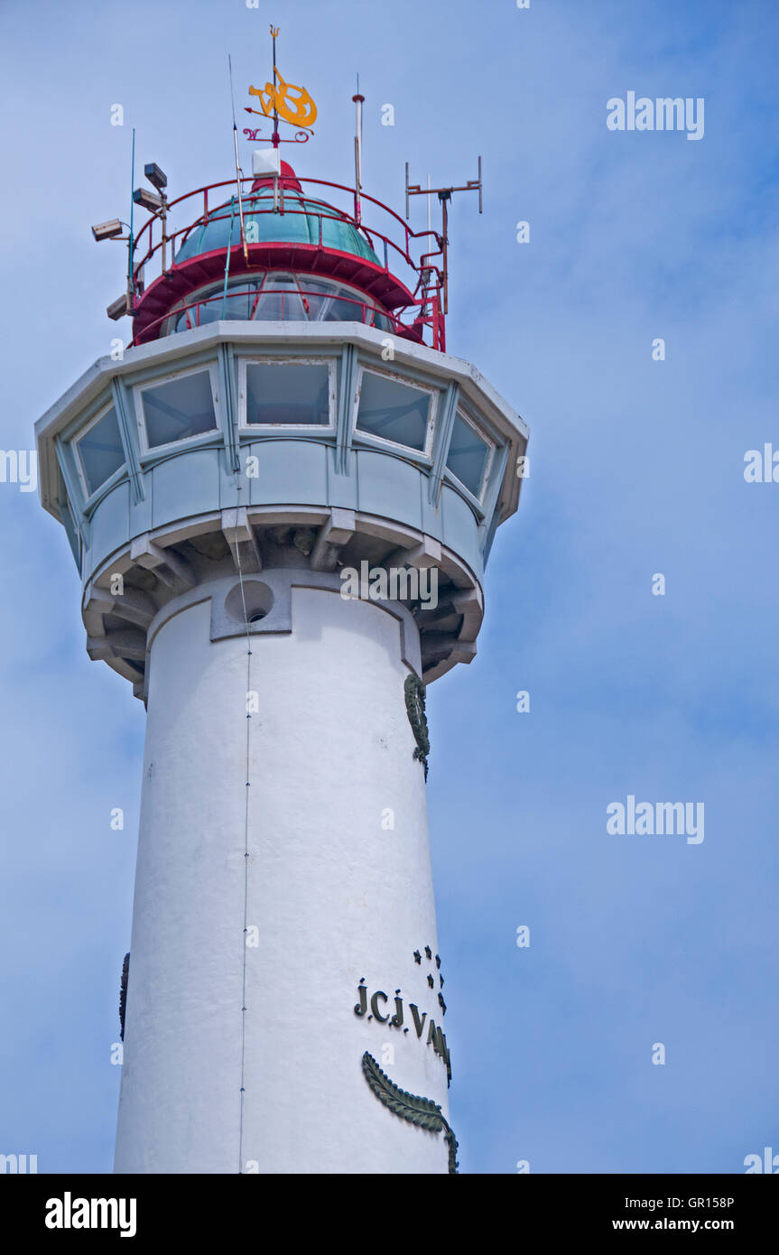 J.C.J. van Speijk Leuchtturm, Egmond Aan Zee, Noord-Holland Stockfoto