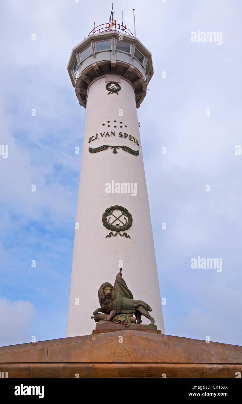 J.C.J. van Speijk Leuchtturm, Egmond Aan Zee, Noord-Holland Stockfoto