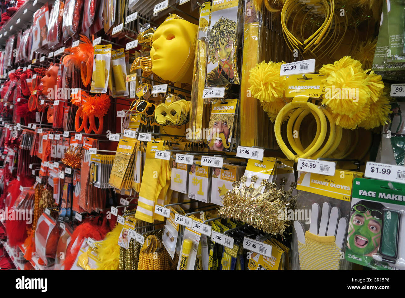 Party City Store Interieur, NYC Stockfoto