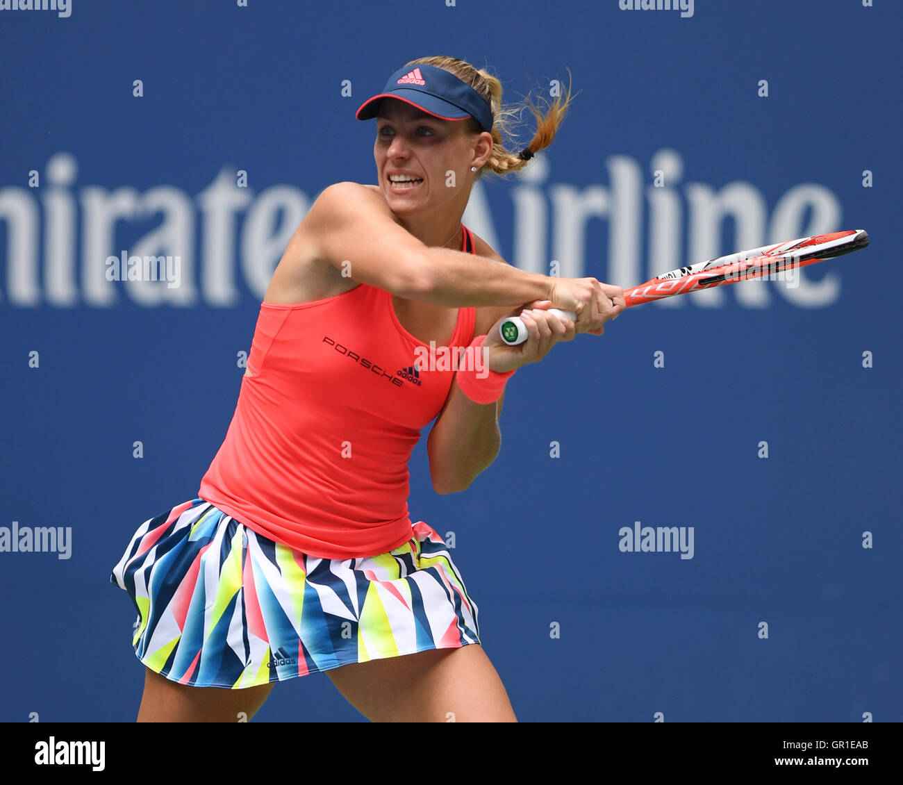 Flushing Meadows, New York, USA. 6. September 2016. Flushing, New York, USA. 6. September 2016. Angelique Kerber gegen Roberta Vinci auf Arthur Ashe Stadion an der USTA Billie Jean King National Tennis Center im 6. September 2016 in Flushing Queens. © MediaPunch Inc/Alamy Live News Bildnachweis: MediaPunch Inc/Alamy Live-Nachrichten Stockfoto