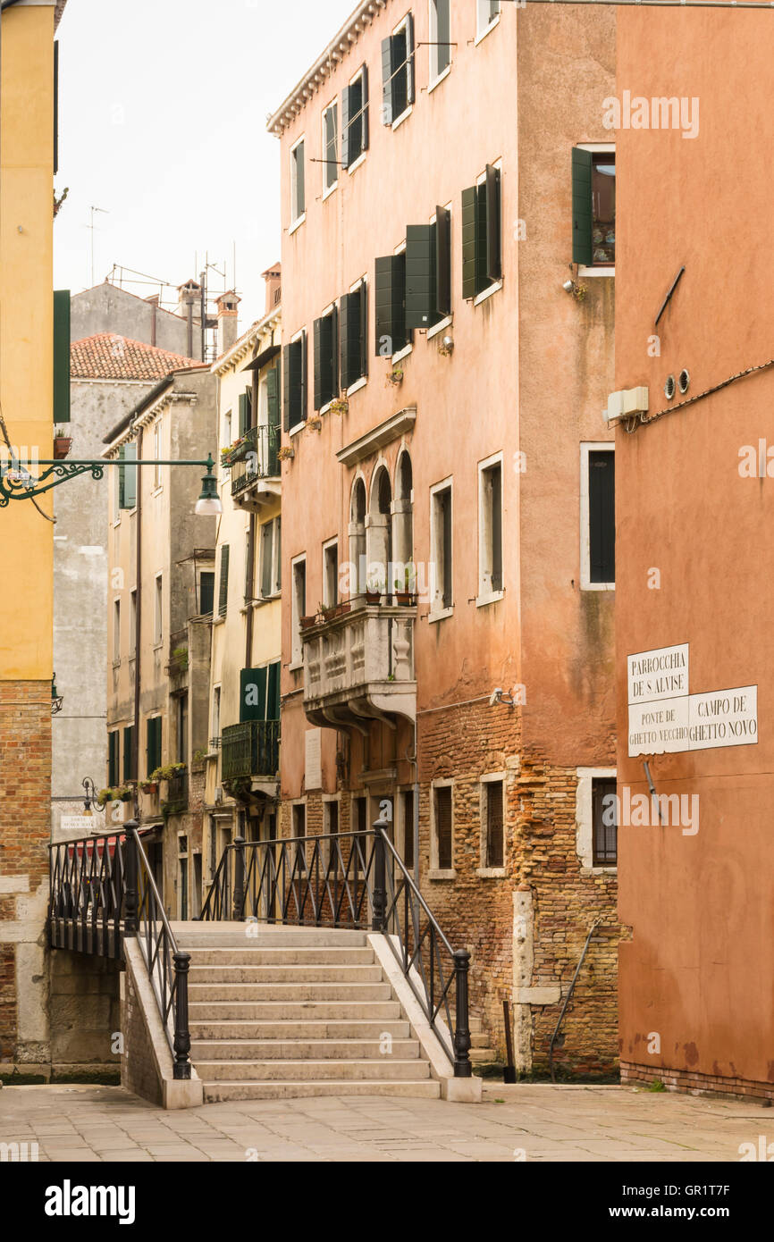 Cannaregio Bezirk, jüdischen Ghetto, Venedig, Italien, Europa Stockfoto