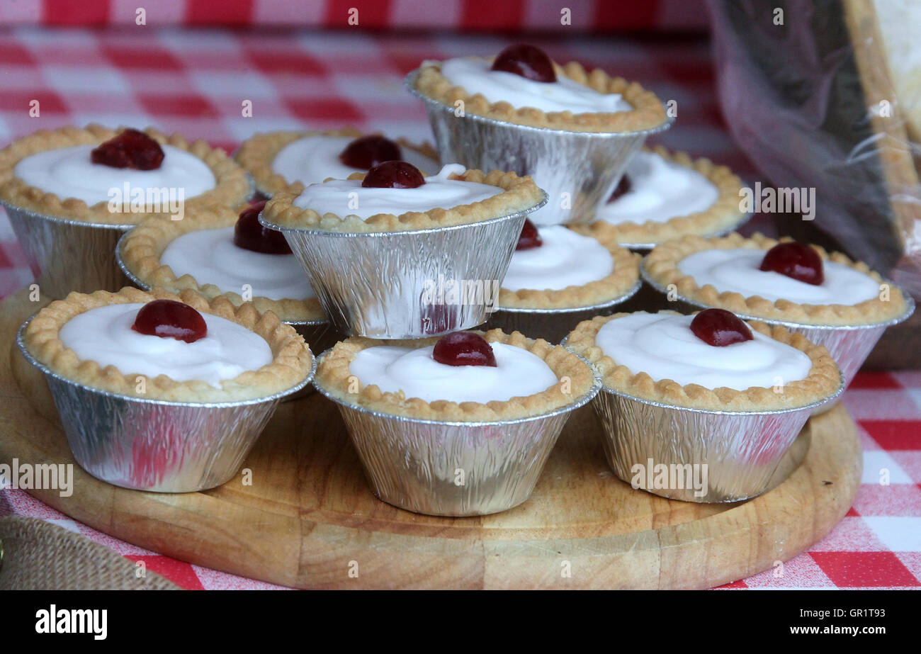 Bakewell Torten Stockfoto