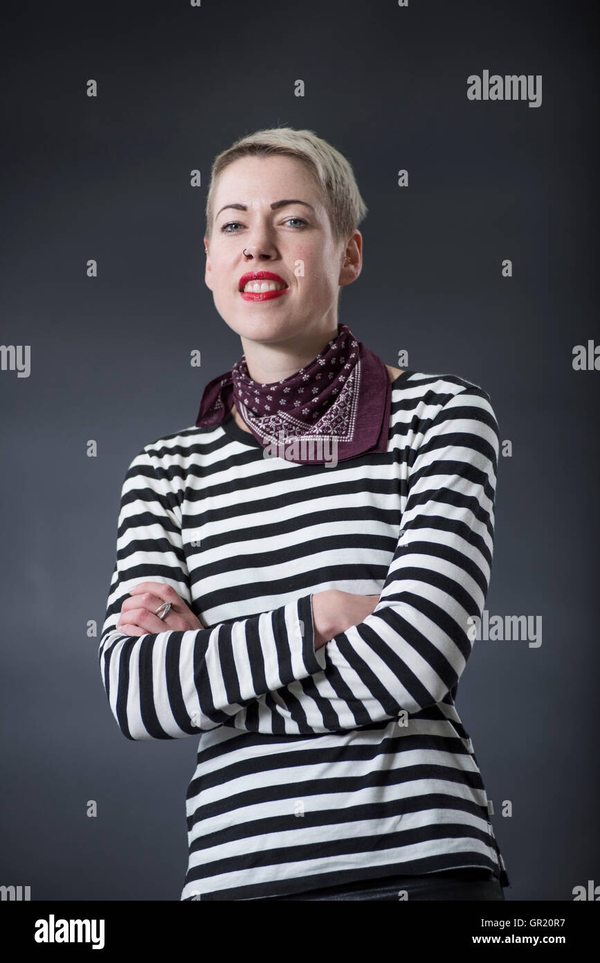Britischer Dichter Helen Mort. Stockfoto