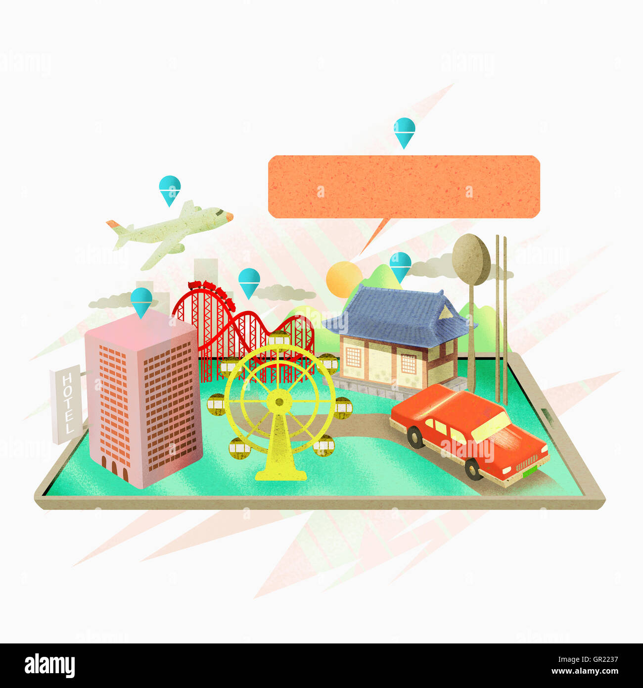 Zeitalter der mobilen Kommunikation Stockfoto