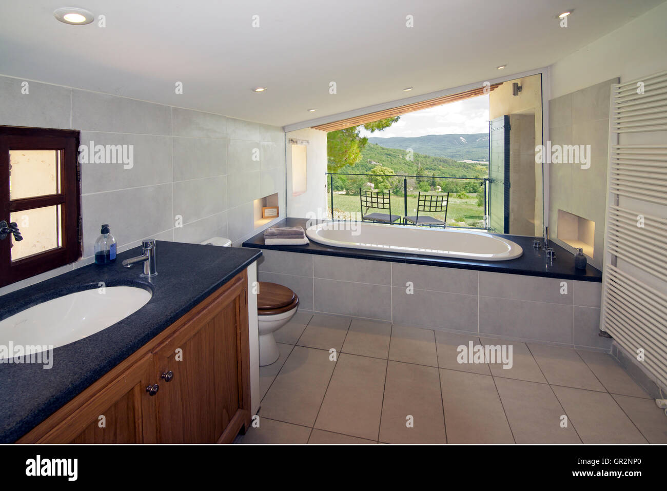 Interior Französisch Haus Bad Luberon Provence Frankreich Stockfoto