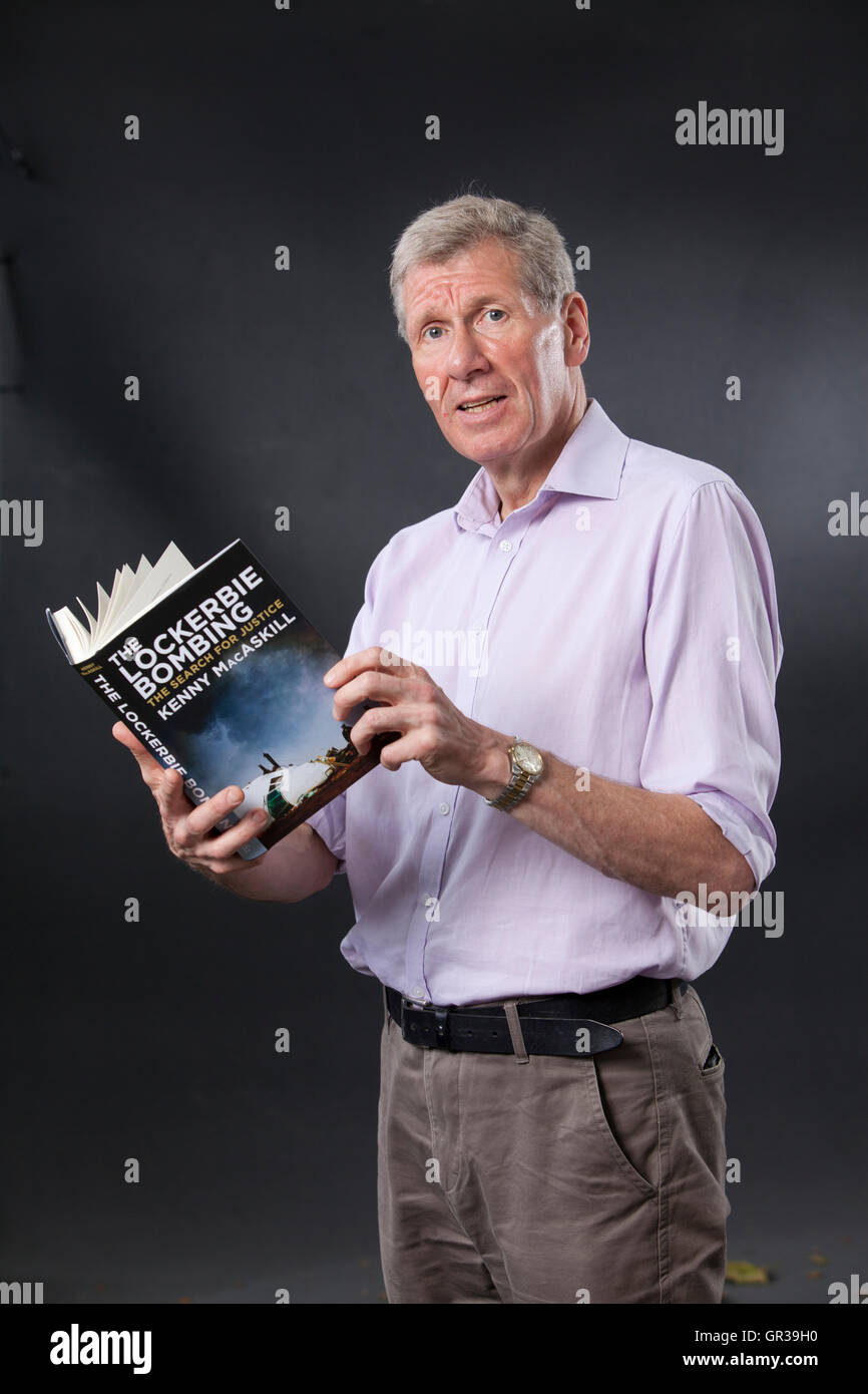 Kenny MacAskill, schottische ehemaligen SNP-Schrank-Sekretärin für Gerechtigkeit und Autor, auf dem Edinburgh International Book Festival. Edinburgh, Schottland. 21. August 2016 Stockfoto