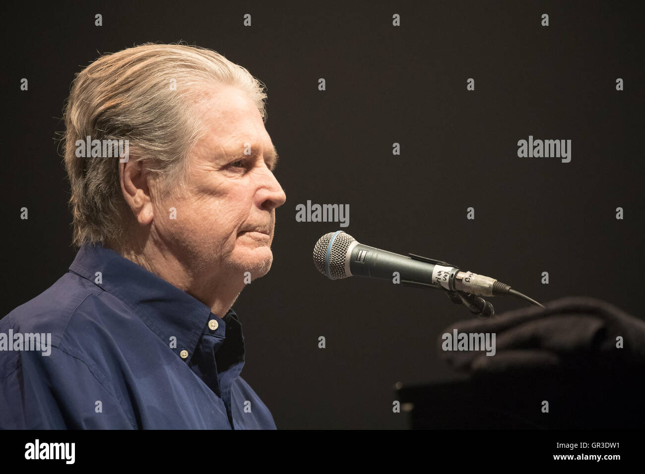 BEACH BOYS-Brian Wilson an gemeinsam die Menschen 2016 bei Preston park © Jason Richardson Brighton, England. Stockfoto