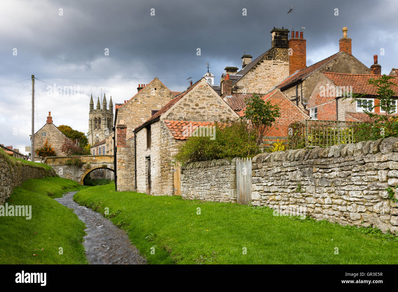 Helmsley ist eine Marktgemeinde und Zivilgemeinde in Ryedale Bezirk von North Yorkshire, England. Stockfoto