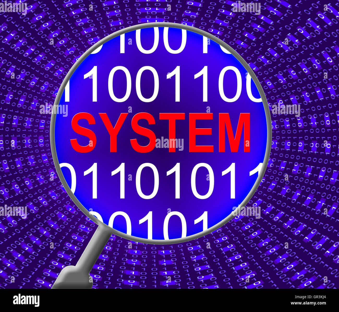 EDV-System für Monitor-Computer und Internet Stockfoto