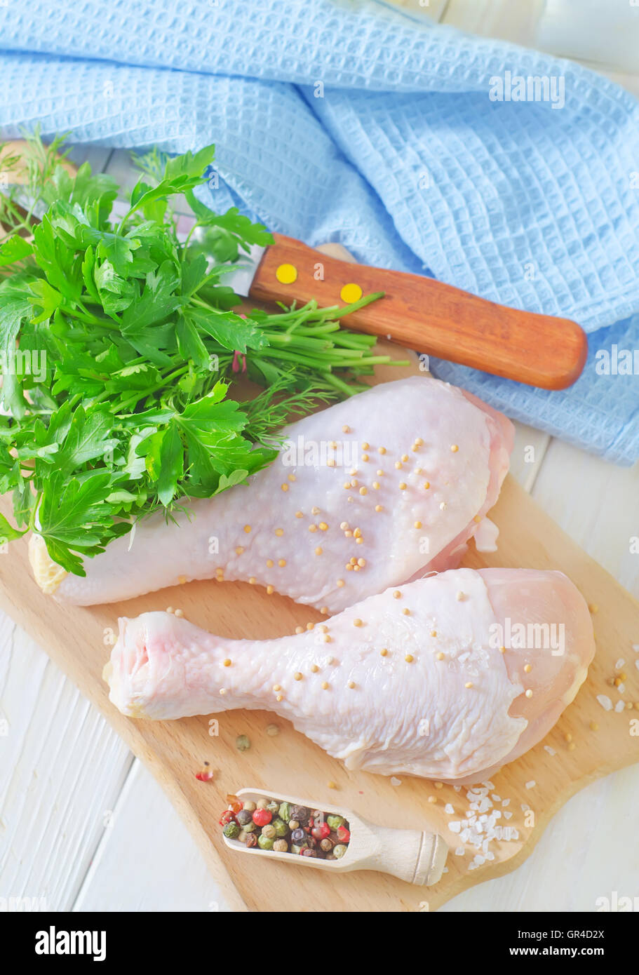 Hähnchenschenkel Stockfoto