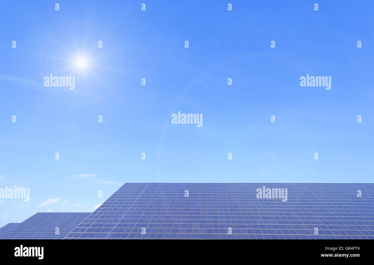 Solar-panel Stockfoto