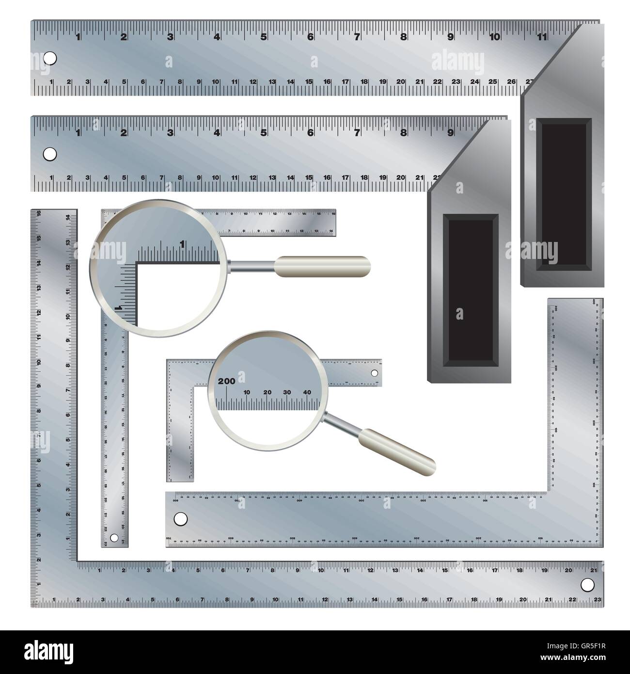 Hintergrund, schwarz, Zentimeter, Ausbildung, Ausrüstung, Illustration, Zoll, Instrument, isoliert, Länge, Line, Maßnahme Stock Vektor