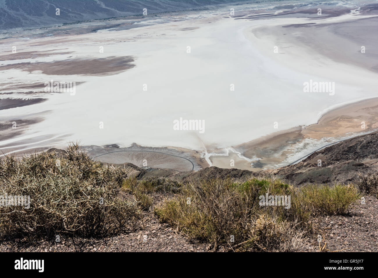 Badwater Basin in Death Valley Nationalpark, Kalifornien Stockfoto