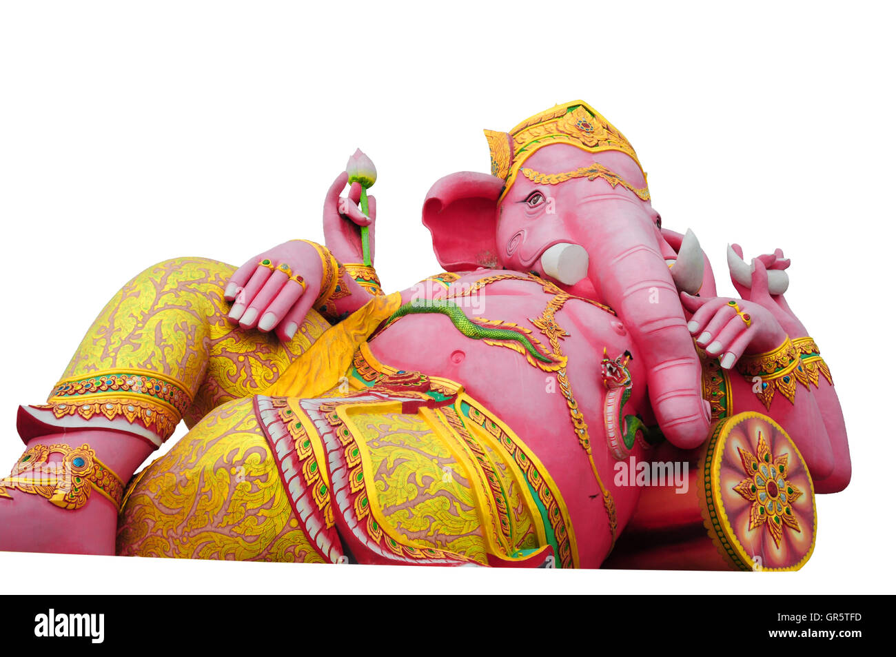 schöne Skulptur aus dem hinduistischen Glauben am Wat Samanrattanaram, chacherngsao Stockfoto schöne Skulptur aus dem hinduistischen Glauben am Wat Samanrattanaram, chacherngsao Stockfoto
