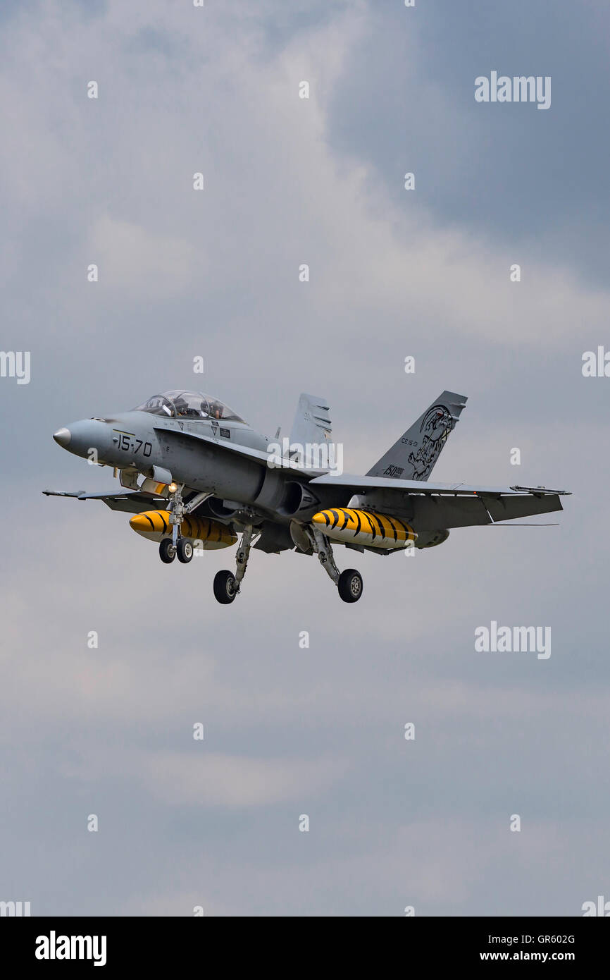 Spanische Luftwaffe (Ejército del Aire) McDonnell Douglas EF-18 Hornet Stockfoto