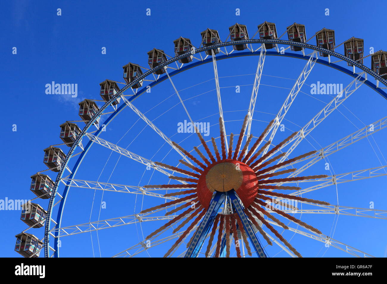 Riesenrad Willenborg am Oktoberfest München 2015, Bayern, Deutschland, Europa Stockfoto