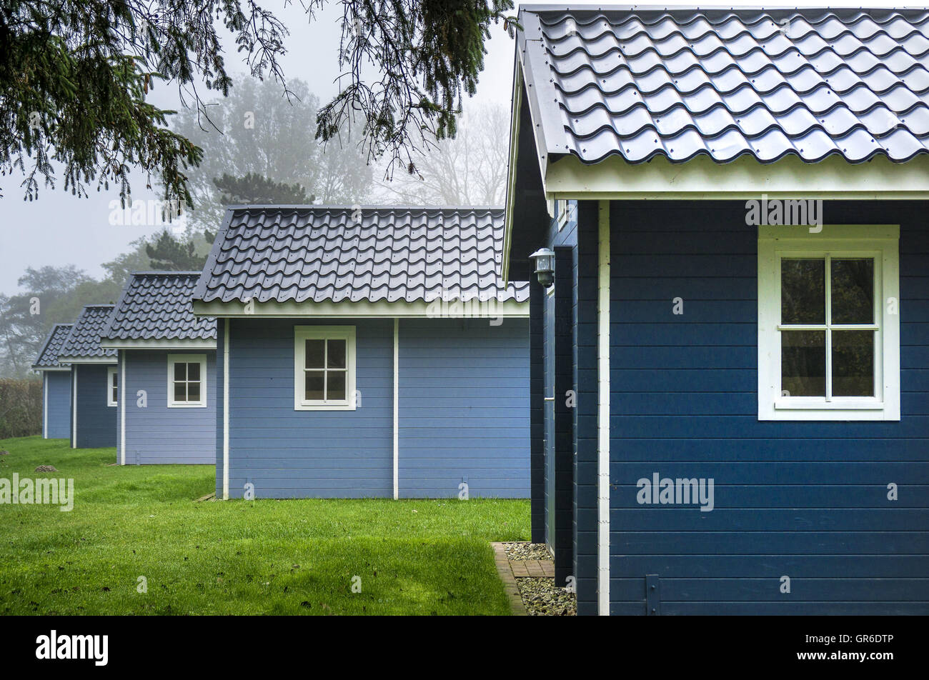 Ferienhäuser Stockfoto