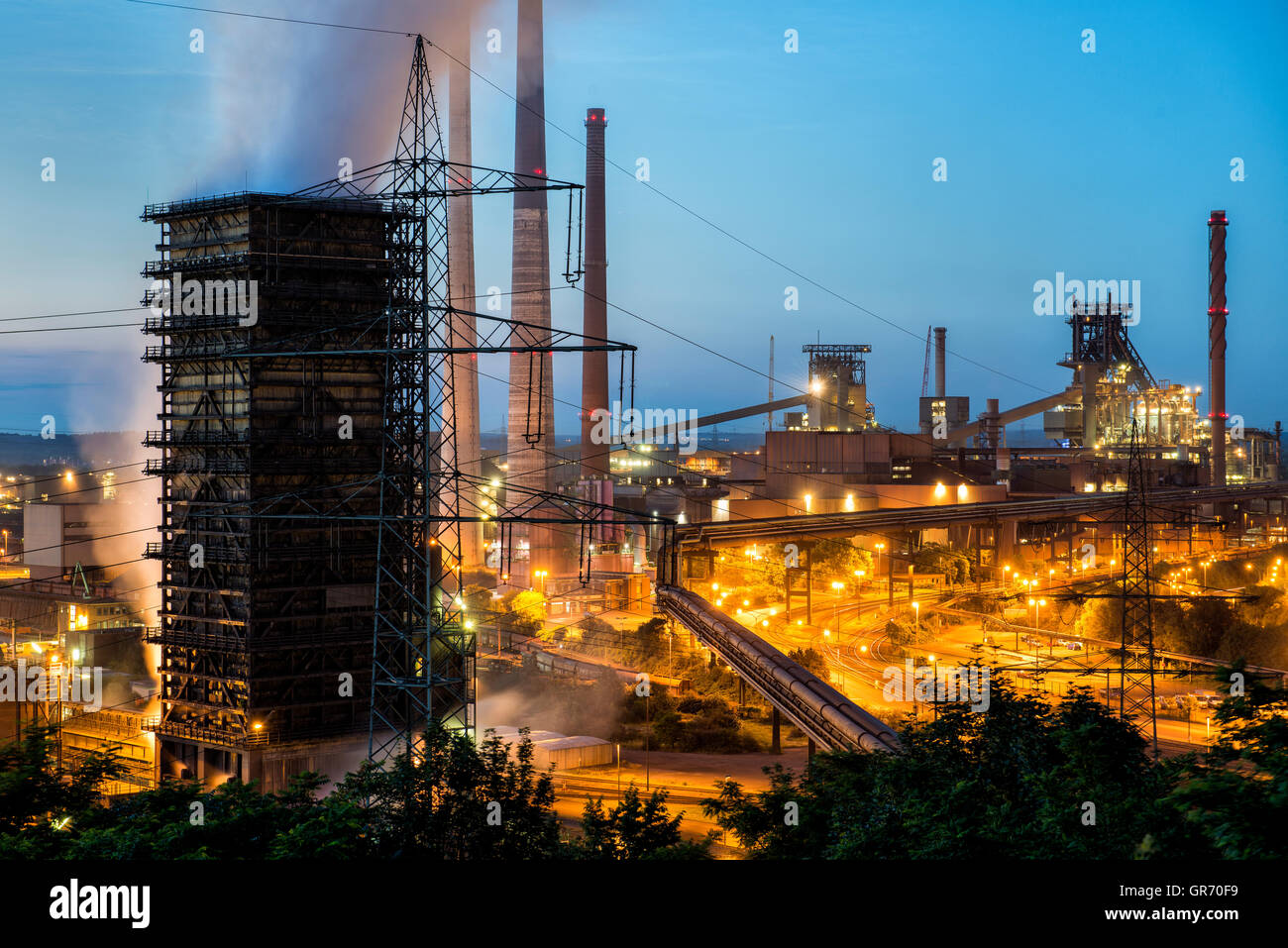 Industriellen Standort Duisburg Stockfoto