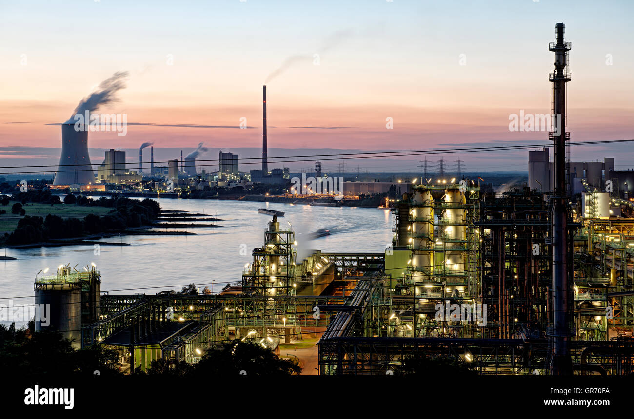Industriellen Standort Duisburg 3 Stockfoto